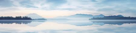 Calm lake at dawn