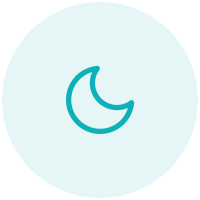 Calmer and rested